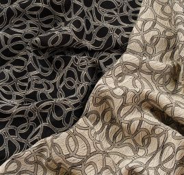 Lamé žakárová látka šatová oboustranná