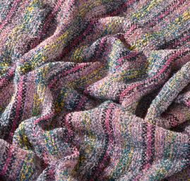 Originální ručně tkaná látka fialový melír