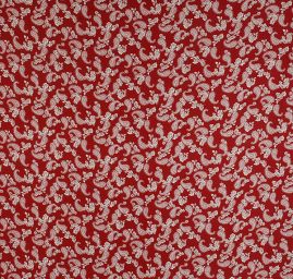 Žoržet paisley květinový vzor červený