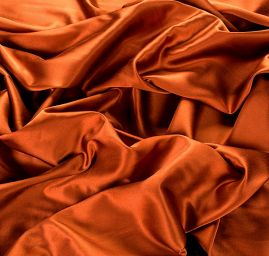 Satén hladký hnědý