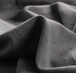 Šatový žoržet silnější – viskózová směs tmavě šedá