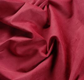 Bavlněný manšestr pružný vínově červený