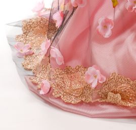 Originální MarLen kupón modelované šaty černá/růžová