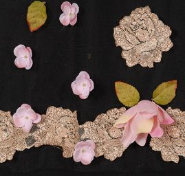 Originální MarLen kupón modelované šaty černá/růžová