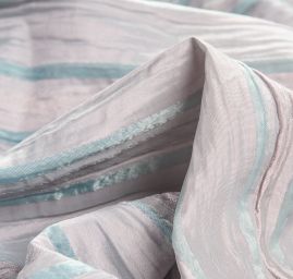 Taft kreš plastický šanžán mint starorůžová