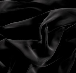 Žoržet jednobarevný hladký černý