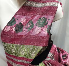Brokát nepružný vintage růže starorůžový