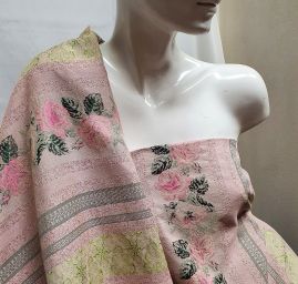 Brokát nepružný vintage růže starorůžový