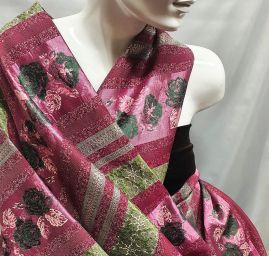 Brokát nepružný vintage růže starorůžový