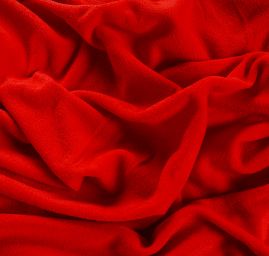 Fleece jednobarevný červený