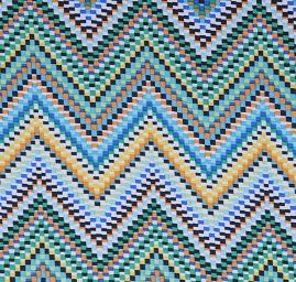 Šifon motiv vlnek zelený