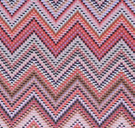 Šifon motiv vlnek červený