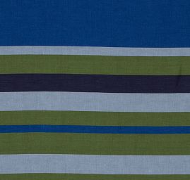 Viskozová látka vzor pruhů modrá/zelená