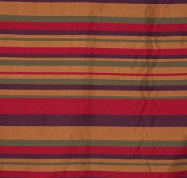 Viskozová látka vzor pruhů červená/oranžová