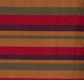 Viskozová látka vzor pruhů červená/oranžová