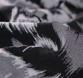 Efektní žakárová tkanina nevšední vzor