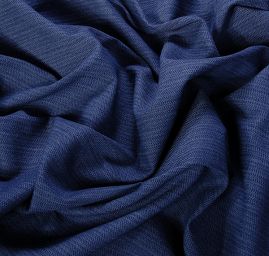 Riflovina pružná plastický proužek modrý melír