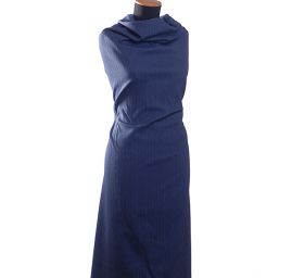 Riflovina pružná plastický proužek modrý melír