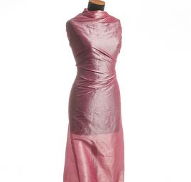 Umělé hedvábí imitace šantung šanžán růžový