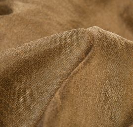 Umělé hedvábí imitace šantung zlatý oříšek