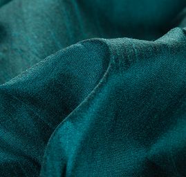 Umělé hedvábí imitace šantung smaragdový