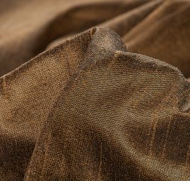 Umělé hedvábí imitace šantung hnědočerný