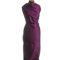 Umělé hedvábí imitace šantung fialový