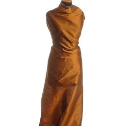 Umělé hedvábí imitace šantung měděný 