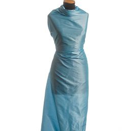 Umělé hedvábí imitace šantung šanžán světle modrý