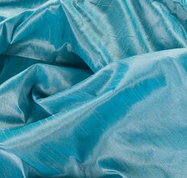 Umělé hedvábí imitace šantung šanžán světle modrý