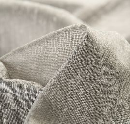 Šantung jednobarevný matný světle šedý