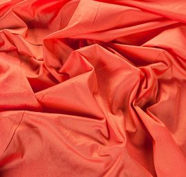 Dupion hedvábný šanžán oranžovofialový