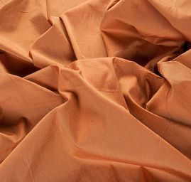 Dupion hedvábný šanžán zlatočervený