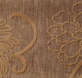 Linonovo Floral semišový flock