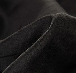 Šantung jednobarevný matný černý