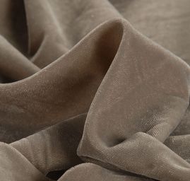 Samet nepružný šedý imitace hedvábí II.jakost