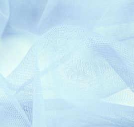 Tyl šatový jemný světle modré barvy