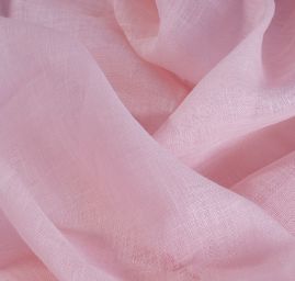 Len organtýn hladký růžový pastel