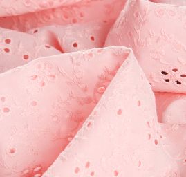 Madeira krajka motiv květin růžová