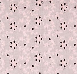 Madeira krajka motiv květin růžová