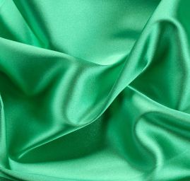 Satén taft pružný trávově zelený