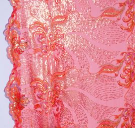 Bordurová krajka červená