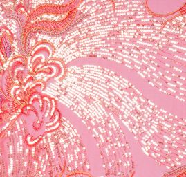 Bordurová krajka červená