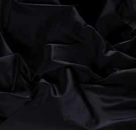 Pružná směsová látka černá s leskem