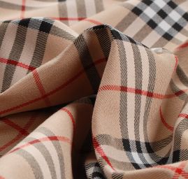 Kostýmová látka vzor kostky tartan burberry světlá II.jakost