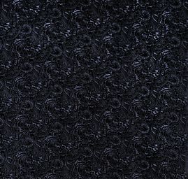 Efektní vypalovaný samet kašmírový motiv černý