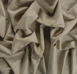 Vlněná látka tweed šedosmetanová II.jakost