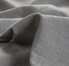 Bavlněná košilová látka jeans melír modrosmetanová