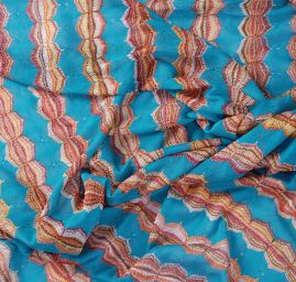 Efektní úplet geometrický motiv tykrysový