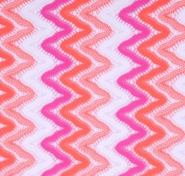 Efektní úplet růžová/oranžová/bílá